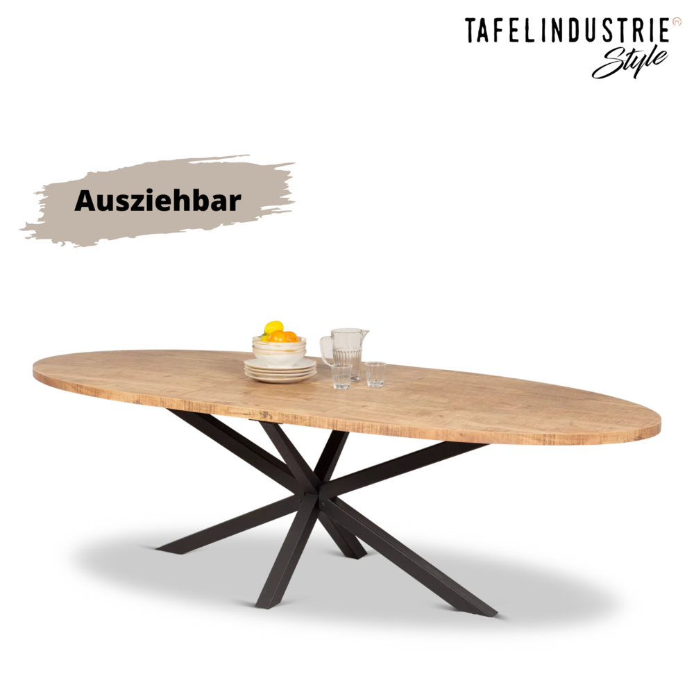 ovaler esstisch ausziehbar