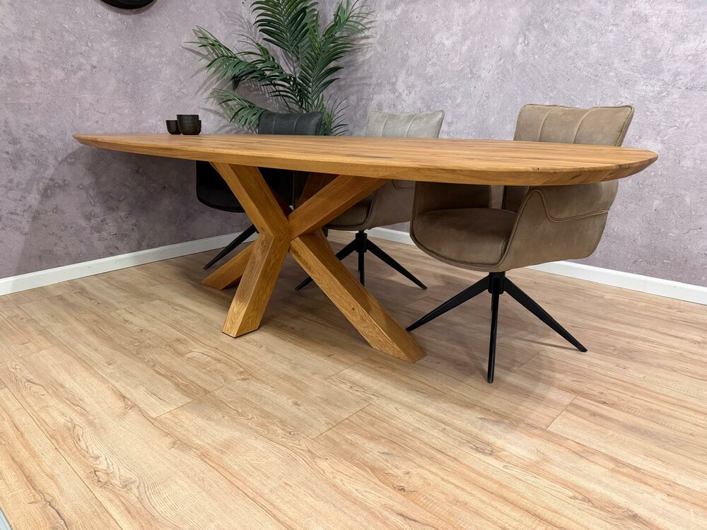 tisch holz oval