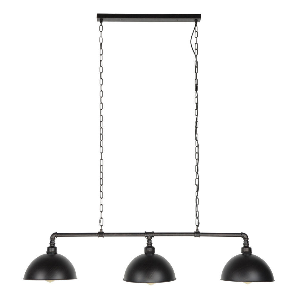 Hanglamp Industrial Tube 3-lichts / Zwart