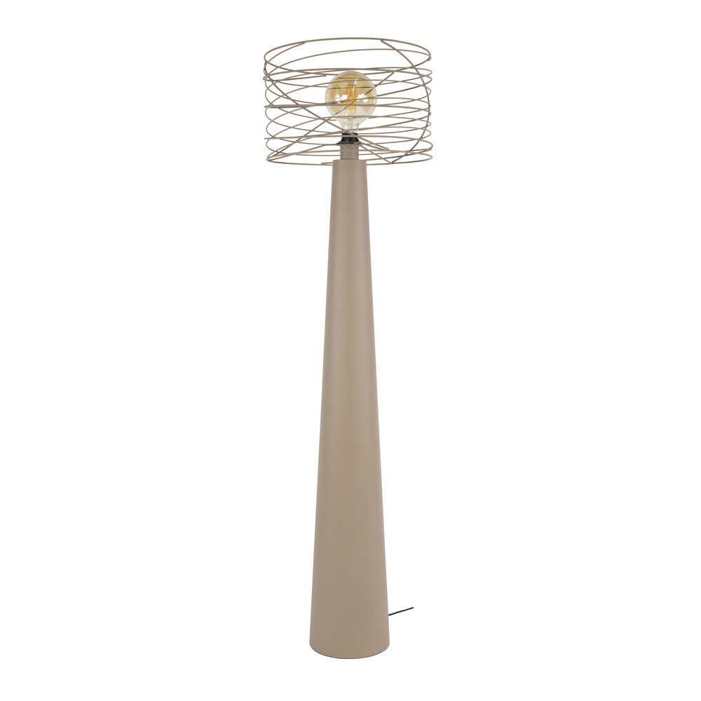 Vloerlamp Curl 1-lichts / Beige