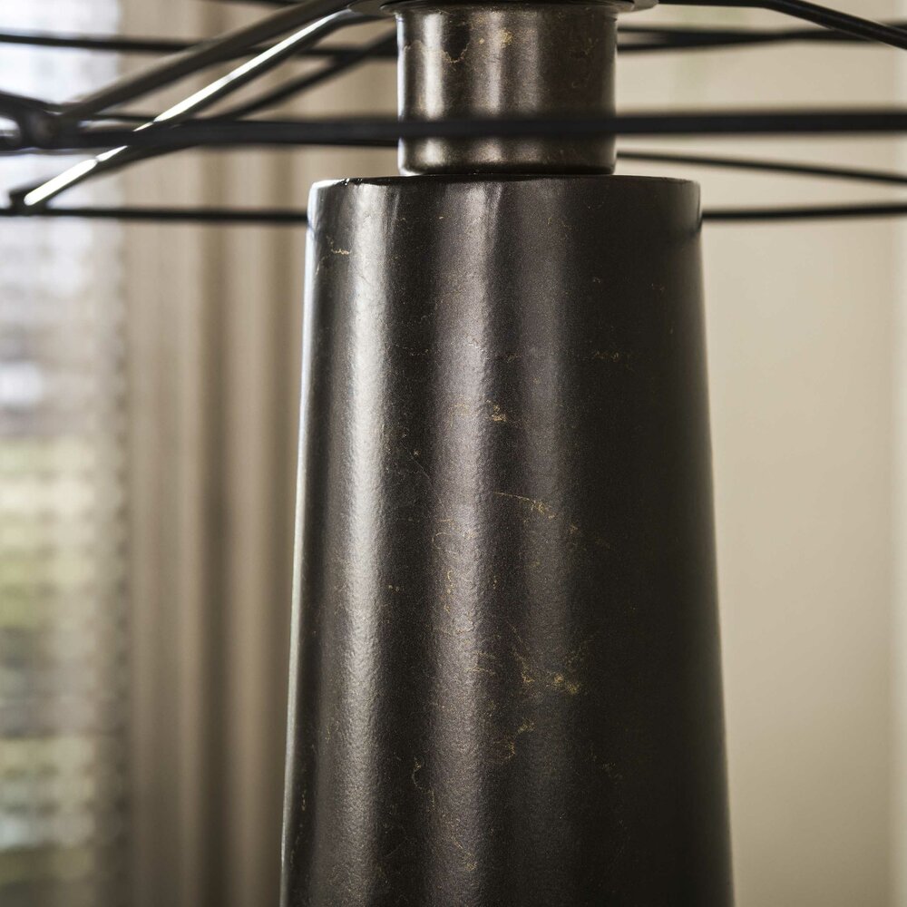 Vloerlamp Curl 1-lichts / Urban bruin