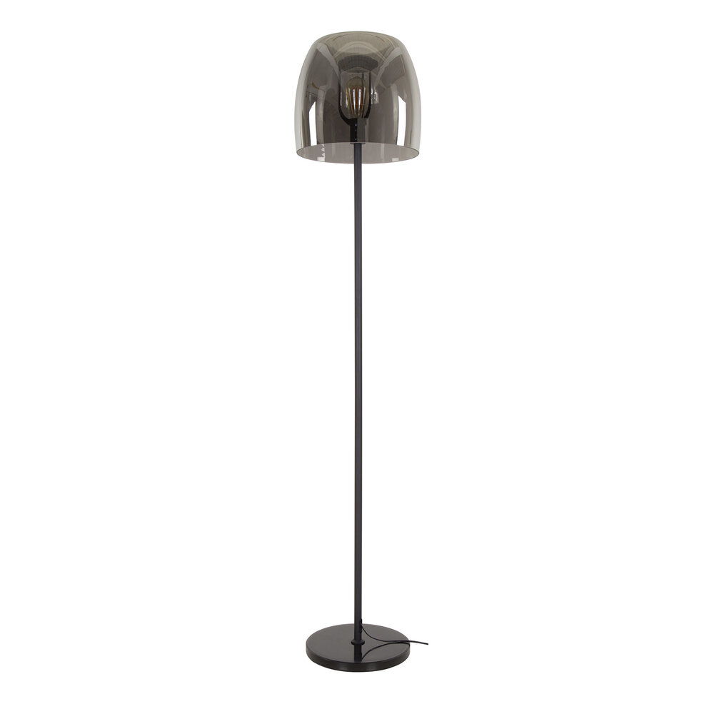 Vloerlamp Drift Glass 1-lichts / Smoke grey glas