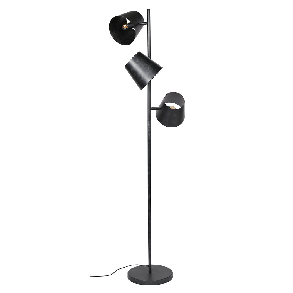 Vloerlamp Kinetic 3-lichts / Charcoal