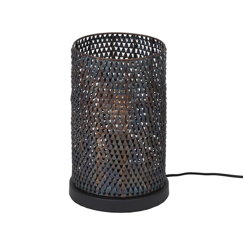 Tafellamp Armor Tube 1-lichts / Zwart bruin