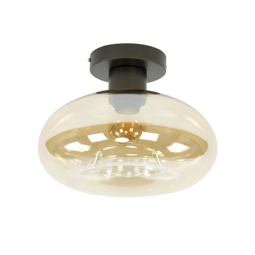 Plafondlamp Soll 1-lichts / Amber glas