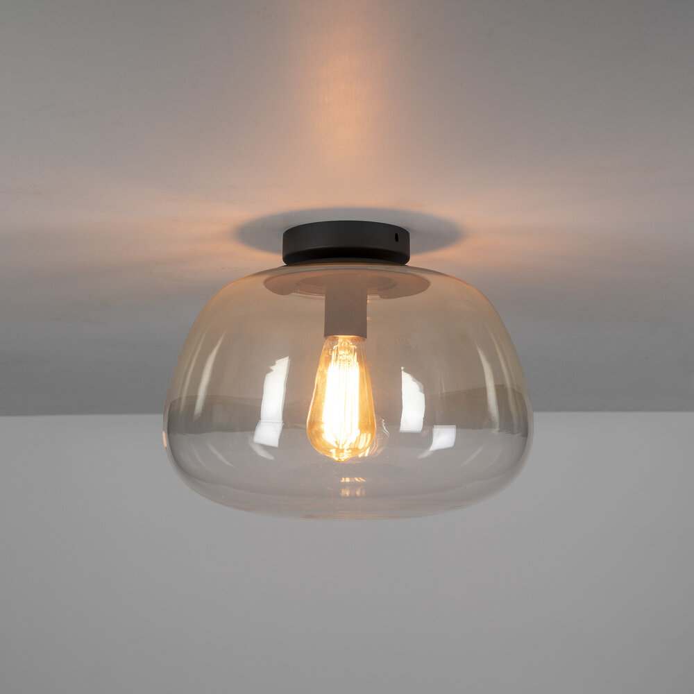 Plafondlamp Pulse Shaded 1-lichts / Amber glas