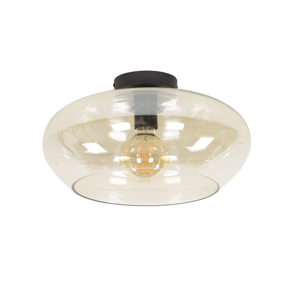 Plafondlamp Elevate 1-lichts / Amber glas