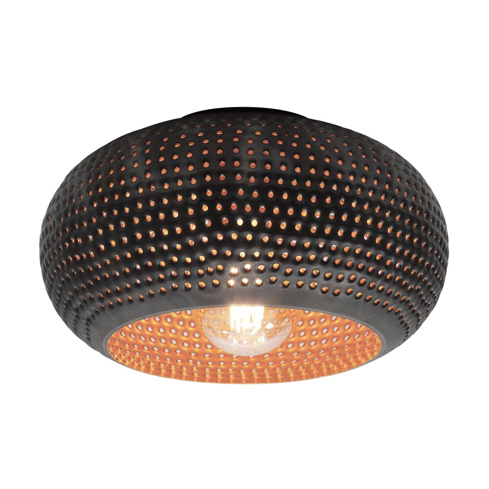 Plafondlamp Punch 1-lichts &Oslash;35cm / Zwart bruin