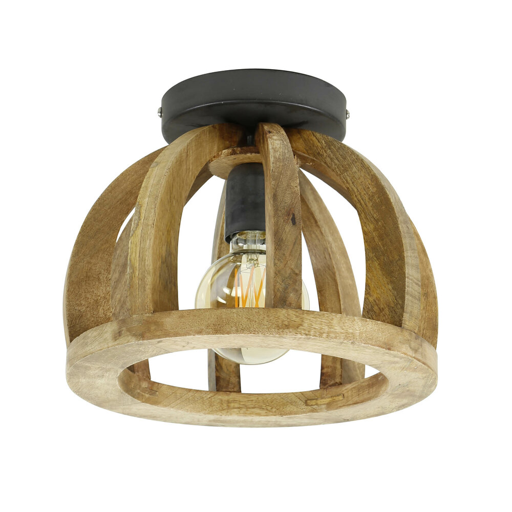 Plafondlamp Orba 1-lichts / Massief mango