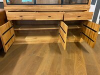 Eikenhouten vitrinekast "Count"