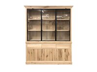 Eikenhouten vitrinekast "Count"