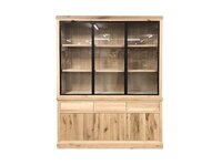 Eikenhouten vitrinekast "Count"
