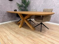 tisch holz oval