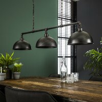 Hanglamp Industrial Tube 3-lichts / Zwart
