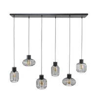Hanglamp Mix Metal 3+3-lichts / Charcoal