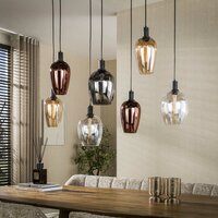 Hanglamp Amfora 7-lichts / Artic zwart