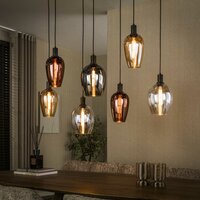 Hanglamp Amfora 7-lichts / Artic zwart