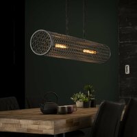 Hanglamp Cylinder Wire 2-lichts / Slate grey