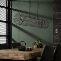 Hanglamp Cylinder Wire 2-lichts / Slate grey