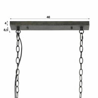 Hanglamp Cylinder Wire 2-lichts / Slate grey