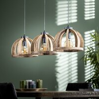 Hanglamp Orba 3-lichts / Massief mango