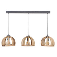 Hanglamp Orba 3-lichts / Massief mango