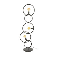 Vloerlamp Loop 3-lichts / Artic zwart