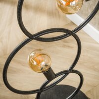 Vloerlamp Loop 3-lichts / Artic zwart