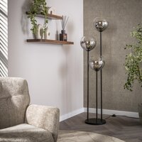 Vloerlamp Bubble Shaded 3-lichts / Artic zwart