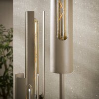 Vloerlamp Tube getrapt 5-lichts / Beige