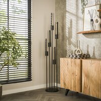 Vloerlamp Tube getrapt 5-lichts / Artic zwart