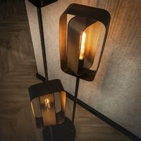 Vloerlamp Mesh Rotate getrapt 3-lichts / Artic zwart