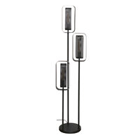 Vloerlamp Mesh Rotate getrapt 3-lichts / Artic zwart