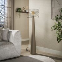Vloerlamp Curl 1-lichts / Beige