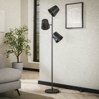 Vloerlamp Kinetic 3-lichts / Charcoal
