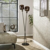 Vloerlamp Bronza 2-lichts / Sienna bruin