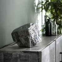 Tafellamp Rock 1-lichts / Chroom glas