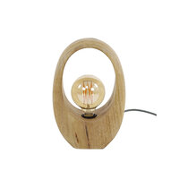 Tafellamp Arch Wood 1-lichts / Massief mango