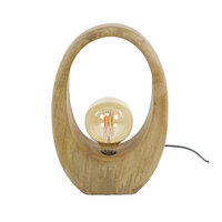 Tafellamp Arch Wood L 1-lichts / Massief mango