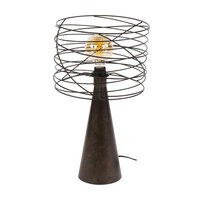 Tafellamp Curl 1-lichts / Urban bruin