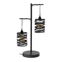 Tafellamp Spindle 2-lichts / Slate grey