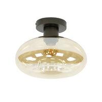 Plafondlamp Soll 1-lichts / Amber glas