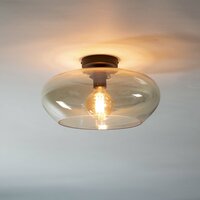 Plafondlamp Elevate 1-lichts / Amber glas