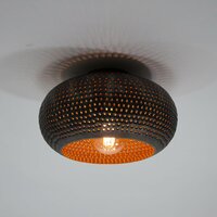 Plafondlamp Punch 1-lichts &Oslash;35cm / Zwart bruin