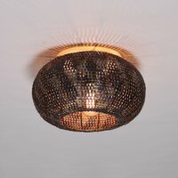 Plafondlamp Armor 1-lichts / Zwart bruin