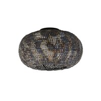 Plafondlamp Armor 1-lichts / Zwart bruin