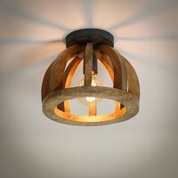 Plafondlamp Orba 1-lichts / Massief mango