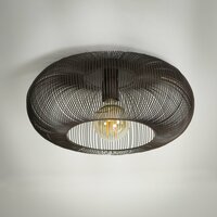 Plafondlamp Copper Twist 1-lichts / Zwart nikkel