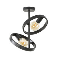 Plafondlamp Hover 2-lichts / Charcoal