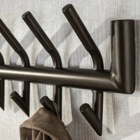 Garderobe Tubo 2x8 Haken - Drift brown
